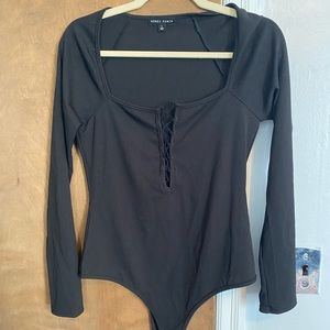 Lulus Black long sleeve body suit